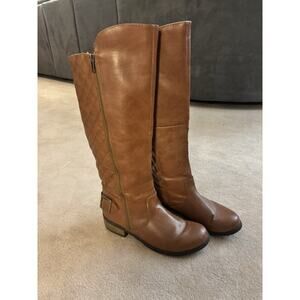 Used Womens ARIZONA Tall Brown zip up Boots Size 9M Cody cute&clean MSRP 80